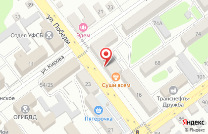 Салон оптики Вижу на улице Победы на карте