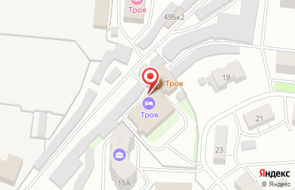 Гостиничный комплекс Троя в Костроме на карте