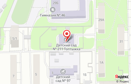 Детский сад №211, Топтыжка, компенсирующего вида на карте