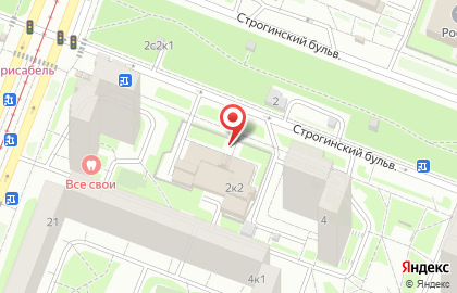 Управление социальной защиты населения района Строгино на карте