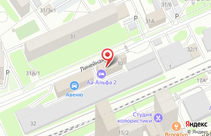 Парикмахерская На Линейной на карте