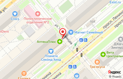 Кафе Крошка картошка в Октябрьском районе на карте