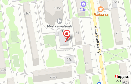 Сервисный центр Московский паркинг на Никитинской улице на карте