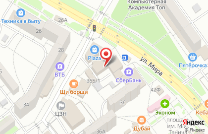 Очаг на улице Мира на карте
