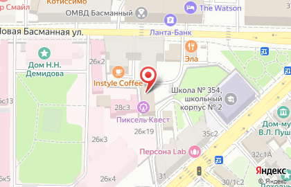 Группа компаний Красные крыши на метро Бауманская на карте