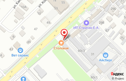 Столовая в Нальчике на карте