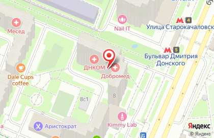 Научный центр молекулярно-генетических исследований Днком на бульваре Дмитрия Донского на карте