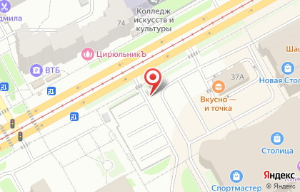 Автостоянка в Перми на карте