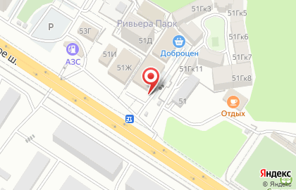 Магазин разливного пива Океан на Анапском шоссе на карте