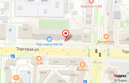 Магазин алкогольных напитков Винотека на Торговой улице на карте