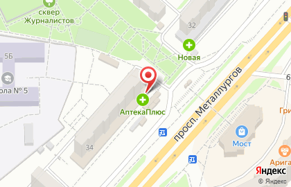 Аптечный пункт Дешевая аптека на проспекте Металлургов на карте