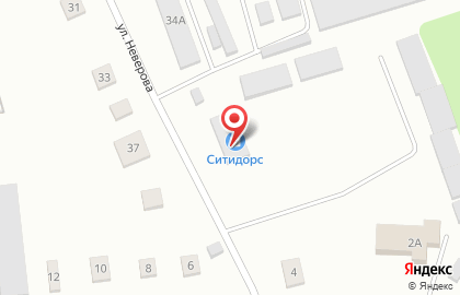 Автокомплекс на улице Неверова на карте