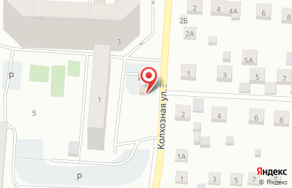 Продуктовый магазин на Колхозной, 3а на карте