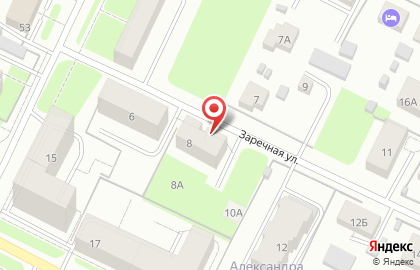 Агентство недвижимости Атлант на Заречной улице на карте