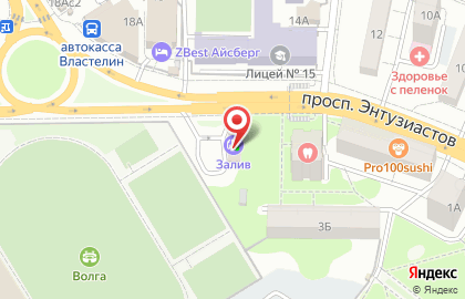 Кафе быстрого питания Мистер Блин на проспекте Энтузиастов, 5 на карте