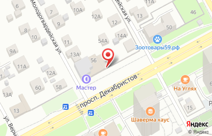 Автомойка Багира на проспекте Декабристов на карте