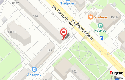 Банкомат Запсибкомбанк на улице Республики, 156 на карте
