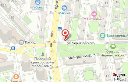 Киоск по продаже печатной продукции Краснодарпечать на проспекте Ленина на карте