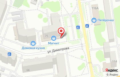 Магазин кондитерских изделий Сладкий мир на улице Димитрова на карте