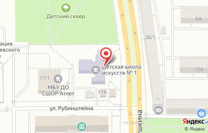 Детская школа искусств №1 в Орджоникидзевском районе на карте
