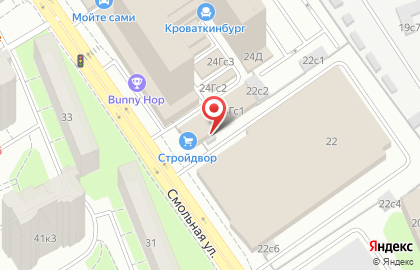 Текстиль Рум (Москва) на Смольной улице на карте