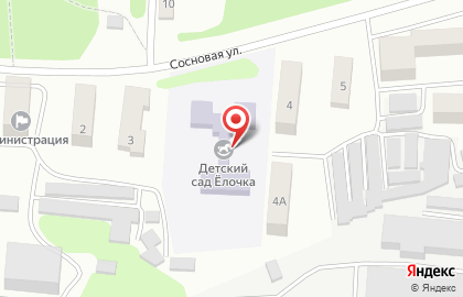 Елочка на Сосновой улице на карте