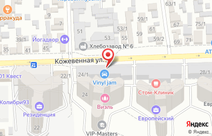 Магазин продуктов Granat market на Кожевенной улице на карте