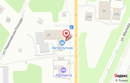 Автомагазин Автоспутник на улице Суворова на карте