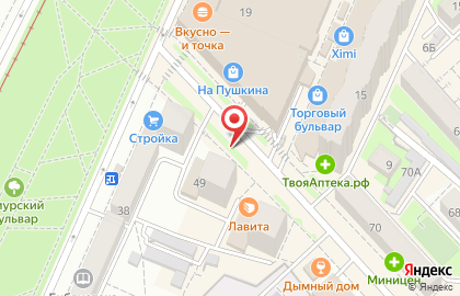 БИЛЕТУР на улице Пушкина на карте