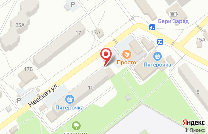 Ресторан Империя на Невской улице на карте