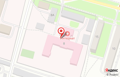 Первомайский психоневрологический интернат на Красной улице на карте