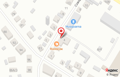 Булочная Минусинский Колосок на Скворцовской улице на карте