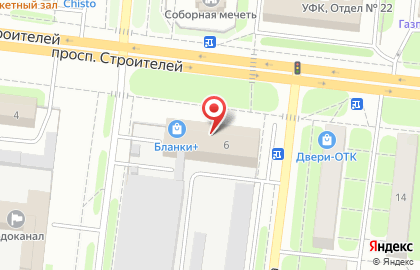Магазин Мир сантехники на проспекте Строителей на карте
