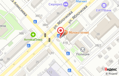 Киоск по продаже фруктов и овощей на улице Яблочкова на карте