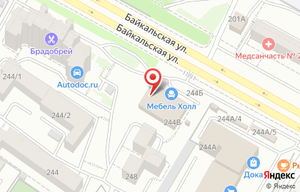 Мебельный салон Lazurit на Байкальской улице на карте