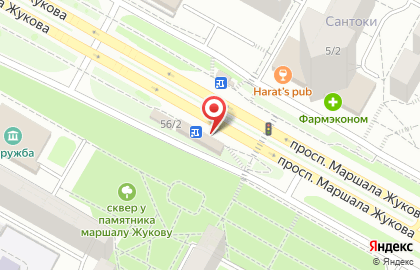 Живея на проспекте Маршала Жукова на карте