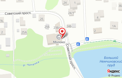 Немчиновский Дворик на Советском проспекте на карте