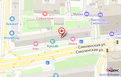 Театральная лаборатория КукLab на Смоленской площади на карте