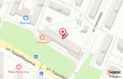 Салон красоты Богиня на улице Худайбердина на карте