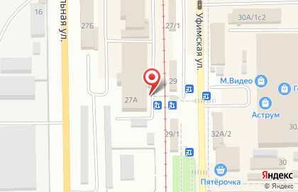 Мясная лавка Рощинский на Уфимской улице на карте