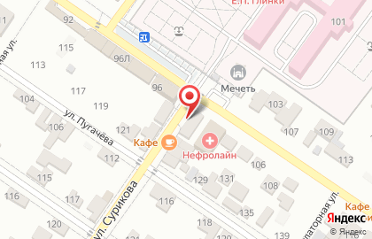 Кафе в Грозном на карте