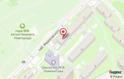 Коттедж в Нижнем Новгороде на карте