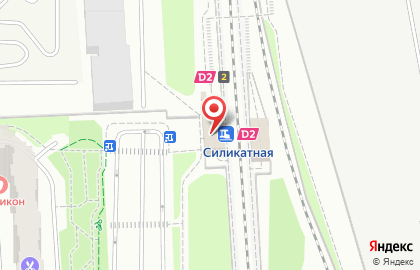 Железнодорожная станция Силикатная на Тепличной улице на карте