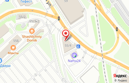 Кафе Оазис на Площади Гарина-Михайловского на карте