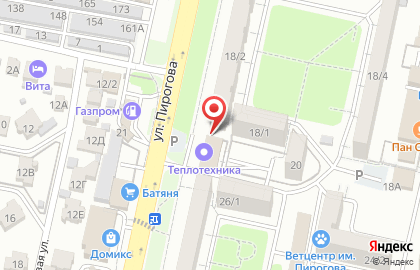 Магазин Стильные Двери на улице Пирогова на карте