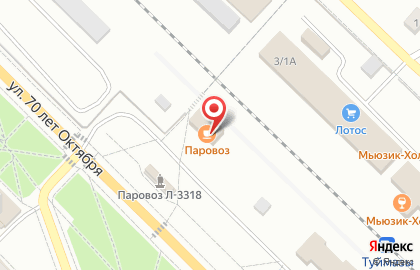 Паровоз в Уфе на карте