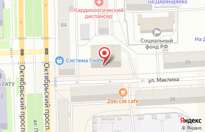 Первый Финансовый Супермаркет, ООО Казначей на улице Маклина на карте