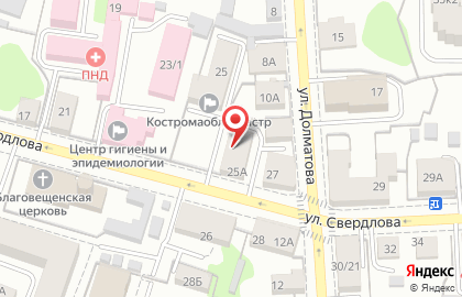 Строительная компания СПО Костромское на улице Свердлова на карте