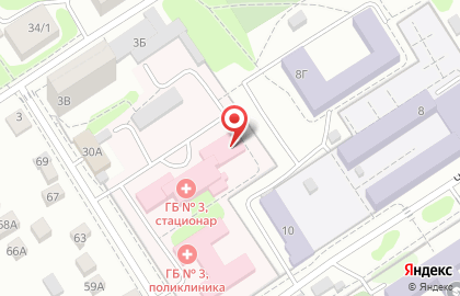 Городская больница №9 на улице Бехтерева на карте