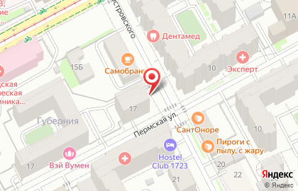 Киоск по продаже кондитерских изделий на улице Николая Островского на карте